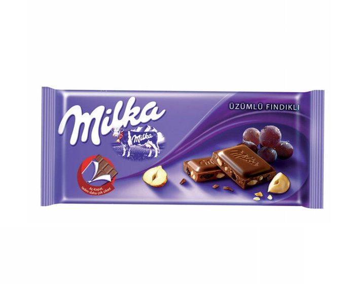 Milka Üzümlü Fındıklı Çikolata 80 G
