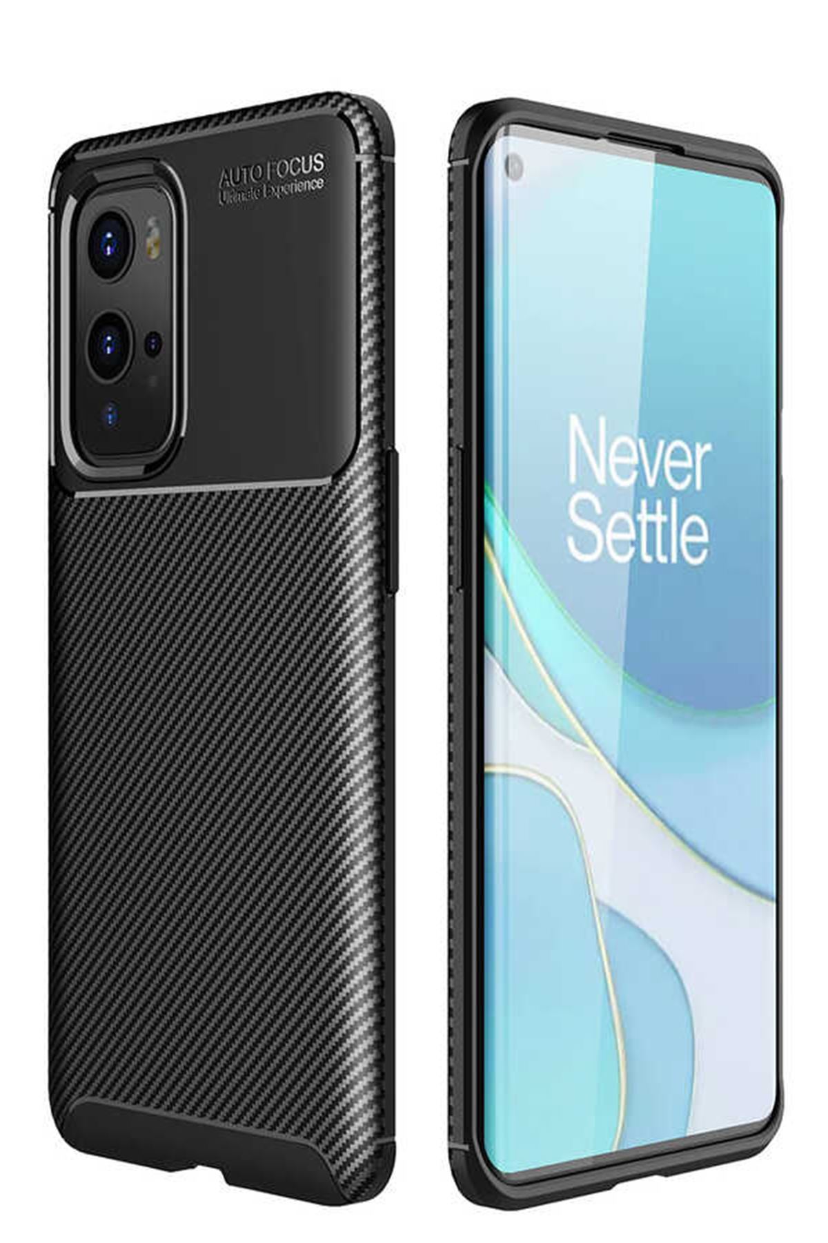 OnePlus 9 Pro Kılıf Negro Karbon Desing Focus Silikon