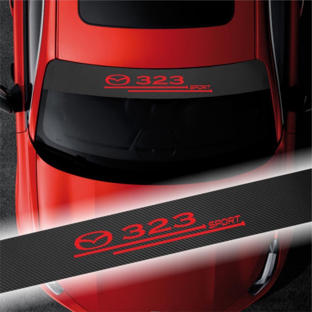 Mazda 323 Için Karbon Ön Cam Oto Sticker