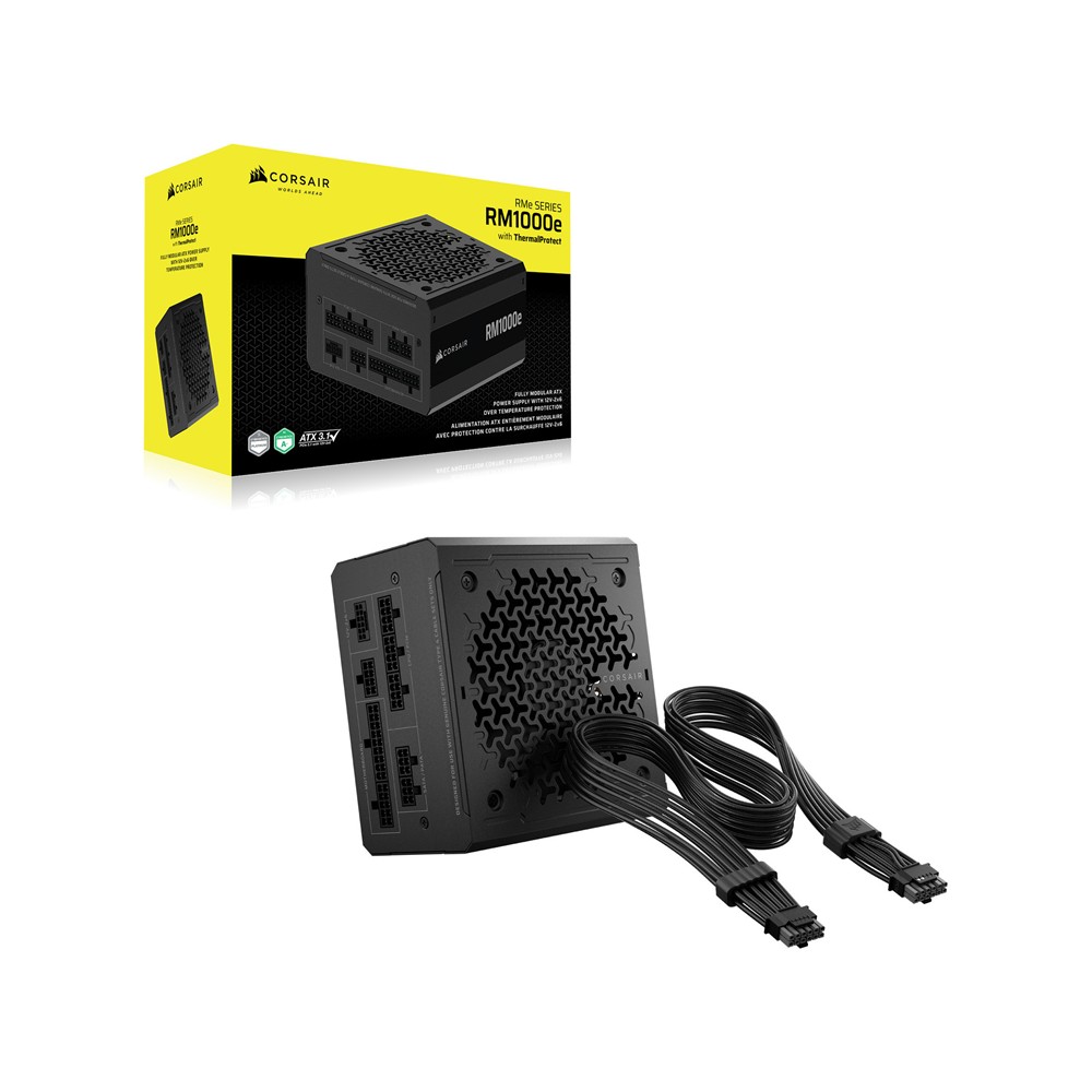 Corsaır Rm1000e 1000w 80+ Platinum Gen 5.1 Atx 3.1 140mm Fan Full Modüler Low Noise Güç Kaynağı