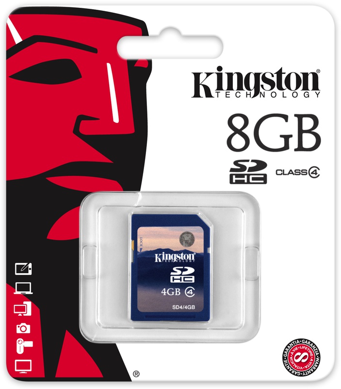 Kingston SD4/8GB 8 GB SDHC Class 4 Hafıza Kartı