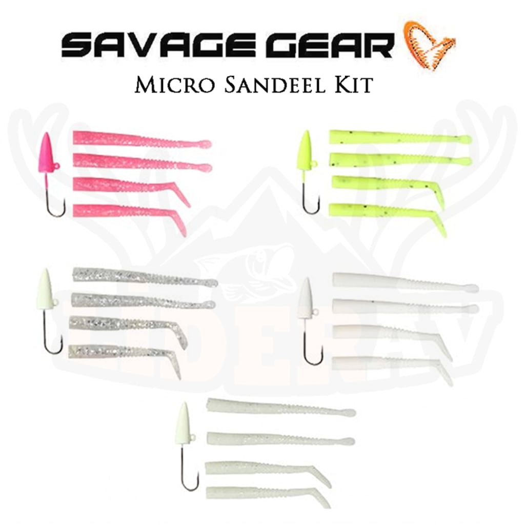 Savage Gear Lrf Micro Sandeel Kit 12 Adet(1+1.5+5) Suni Yem (234163776) Glow