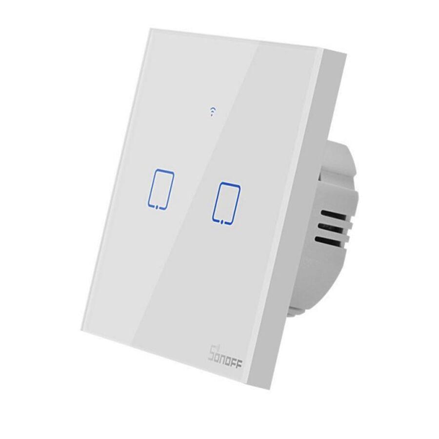 Sonoff Tx-T0Eu2C Dokunmatik 2'li Wifi Işık Anahtarı
