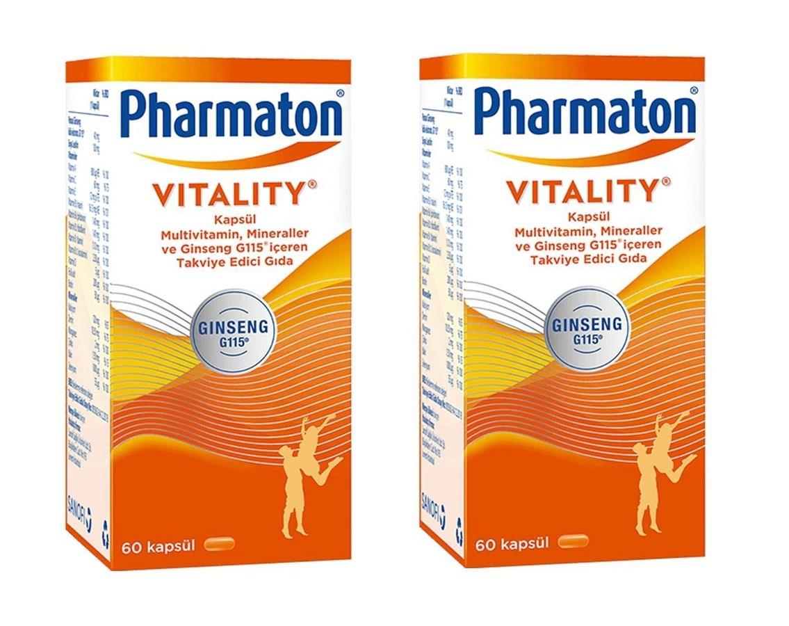 Pharmaton Vitality 60 Kapsül 2Adet