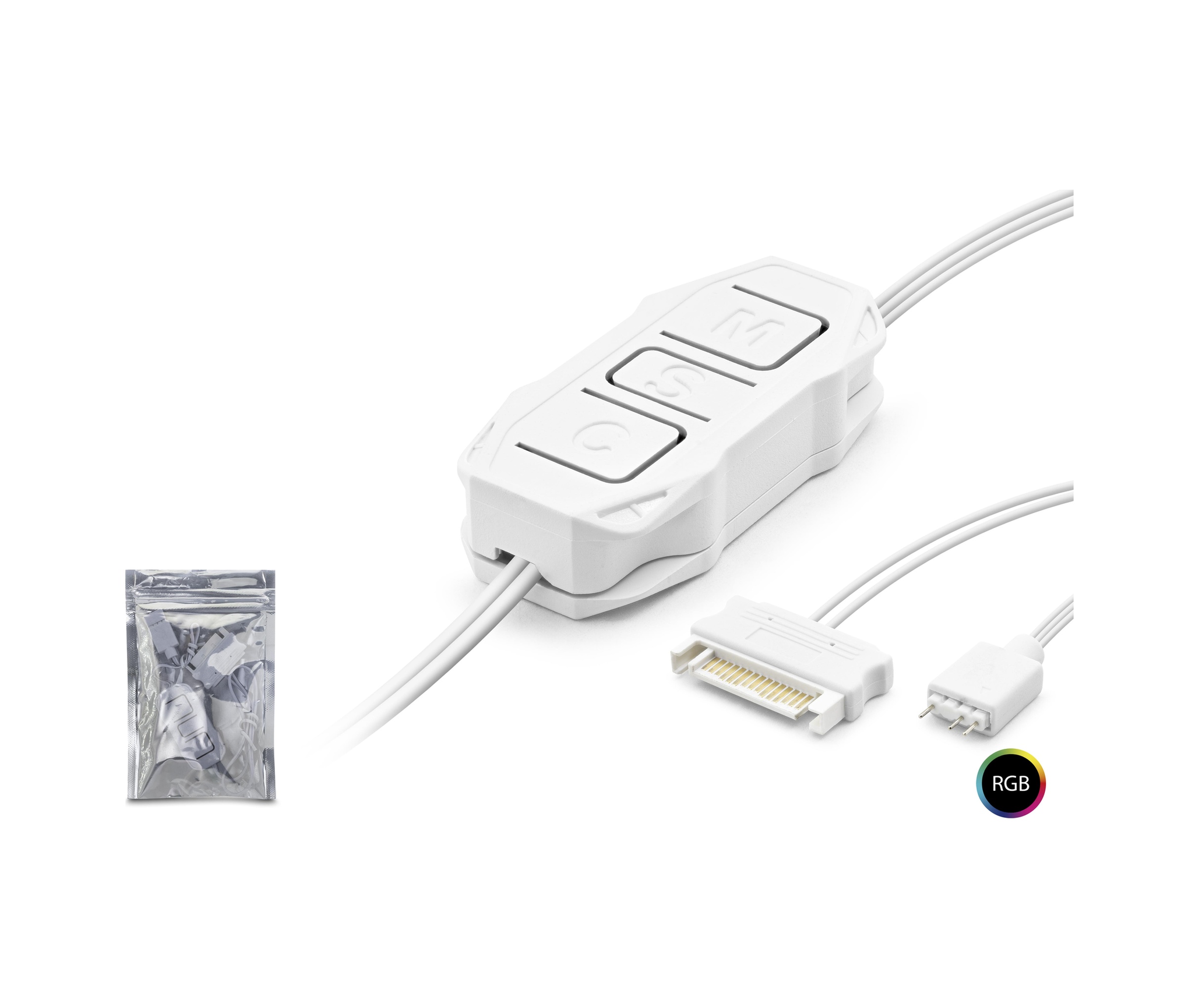 Nodar Nd2804 Mini Argb Led Kontrolcüsü Sata Güç Girişli Beyaz