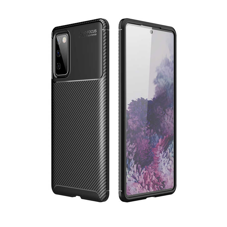 Samsung Galaxy S20 FE Kılıf Negro Karbon Desing Focus Silikon
