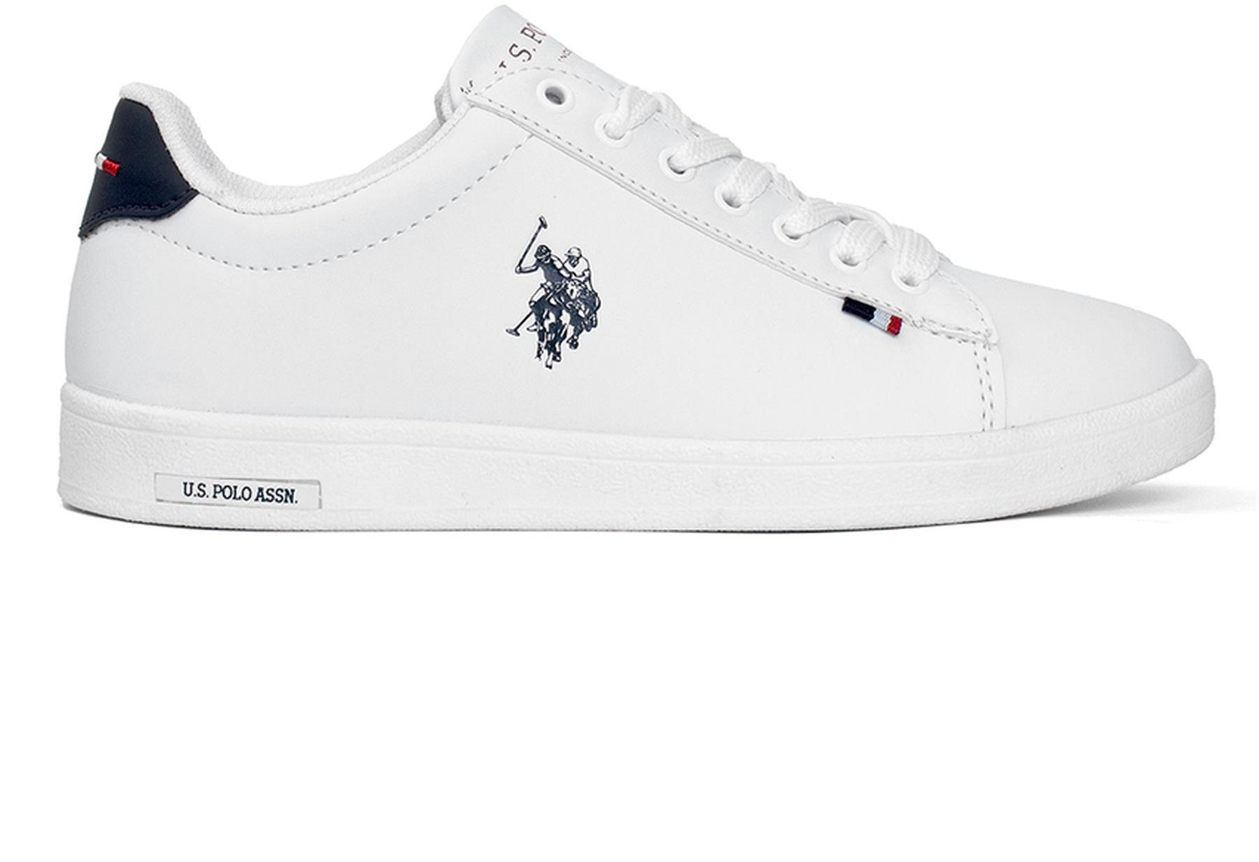 U.s. Polo 101390121 Franco Kadın Klasik Sneaker Beyaz - Lacivert-beyaz - Lacivert