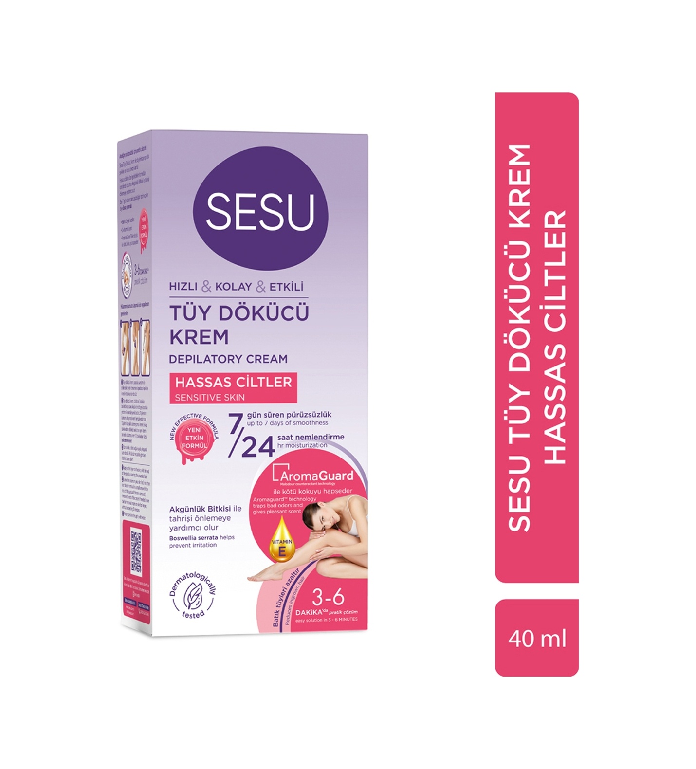 Sesu Hassas Ciltler için Tüy Dökücü Krem 40 ML — N11 ürün görseli