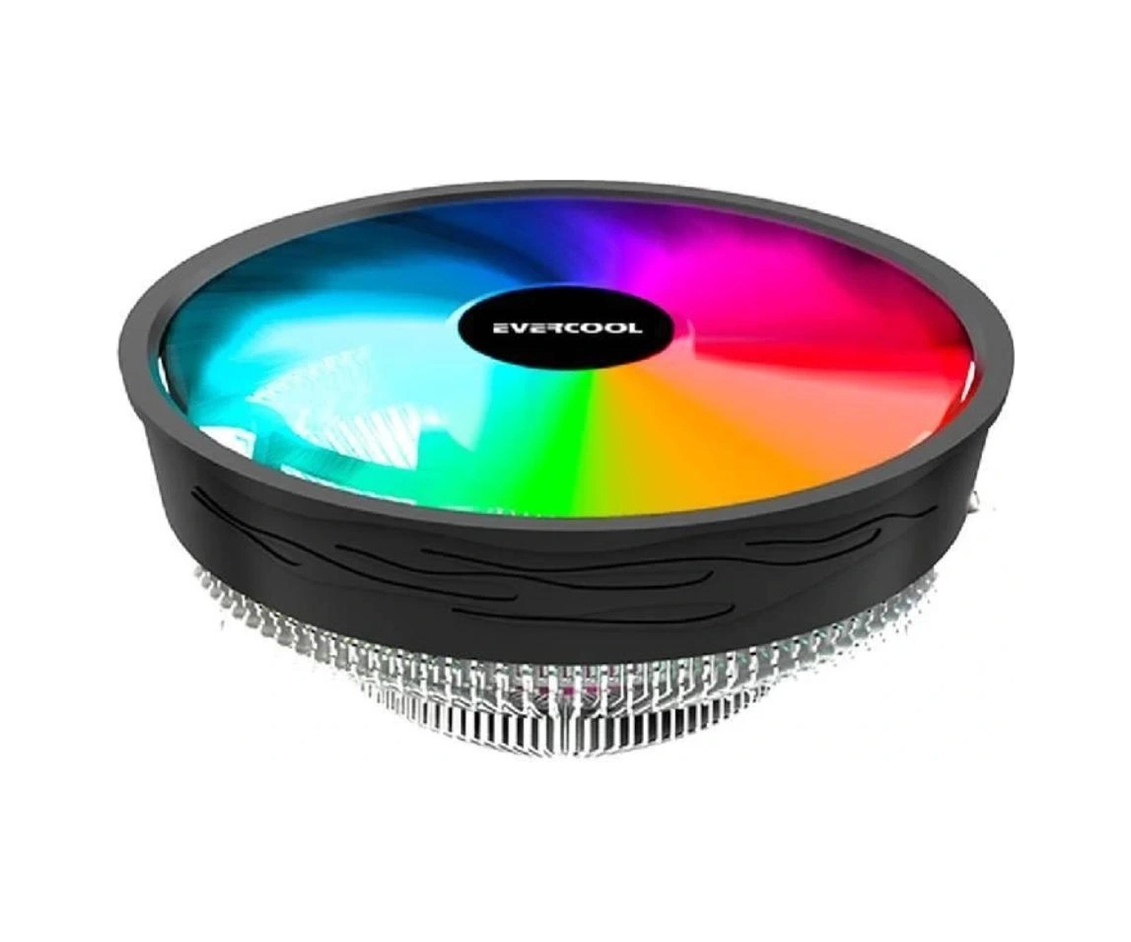 Evercool Cs-02 Rainbow Hava Soğutmalı Cpu Fan 12cm Fan,ıntel Lga1700/amd Am5