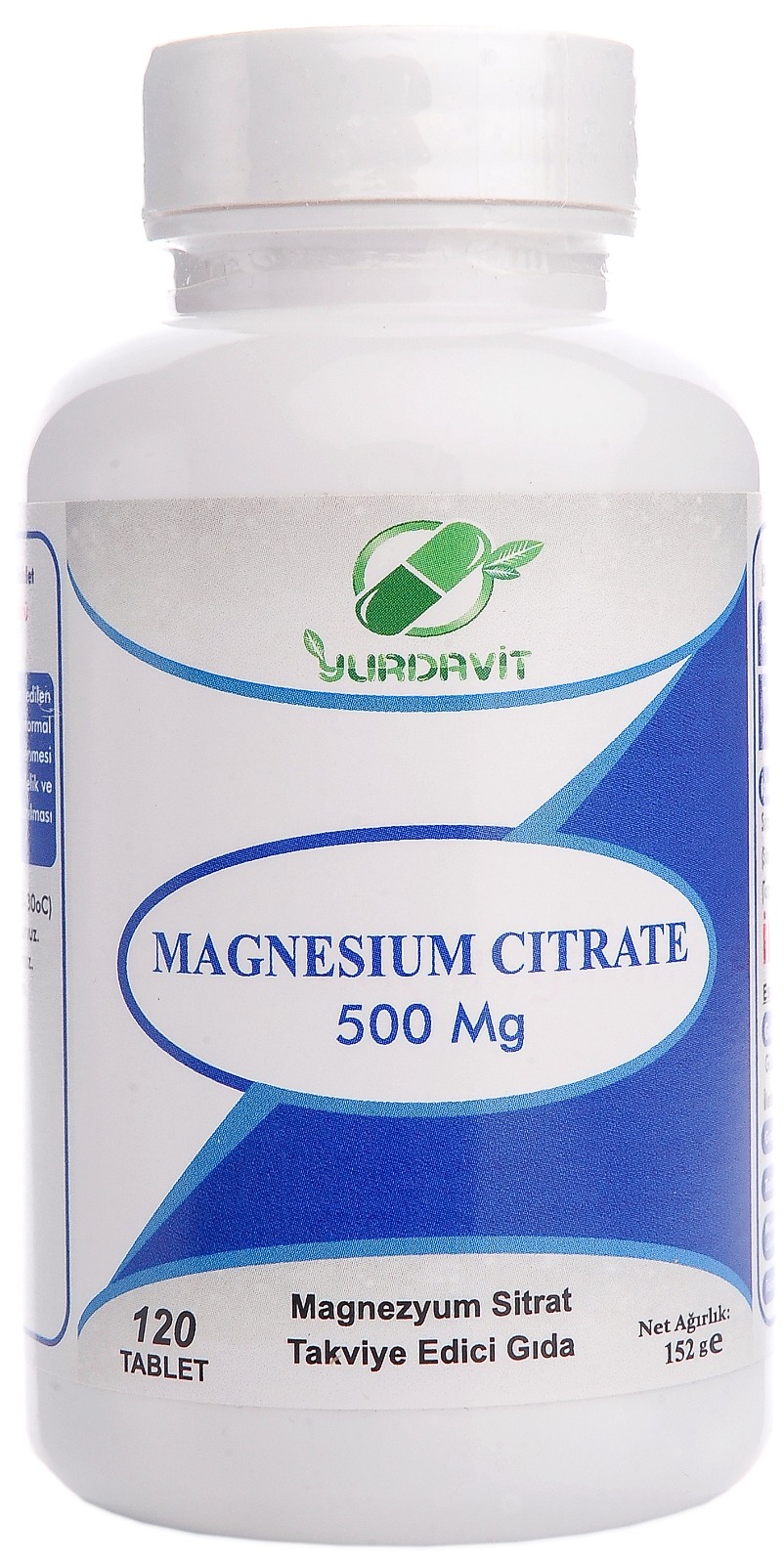 Magnezyum Sitrat 500 Mg 120 Tablet Magnesium Citrate