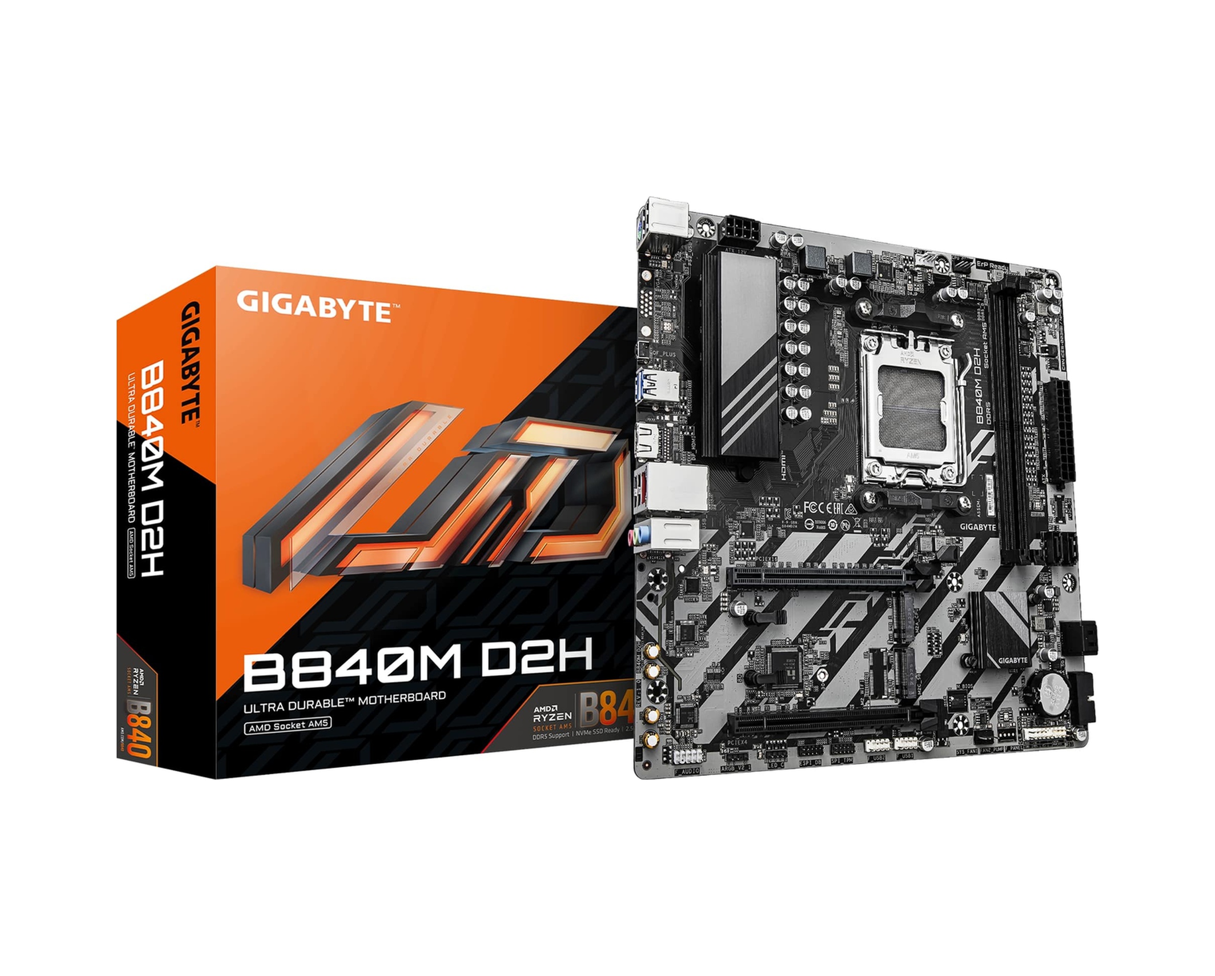 Gigabyte B840m D2h Soket Am5 Ddr5 7600mhz Oc Matx Gaming Aaaa11gıg0040