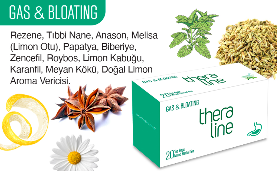 Thera Line Gas & Bloating Bitkisel Çay 2 x 40 G