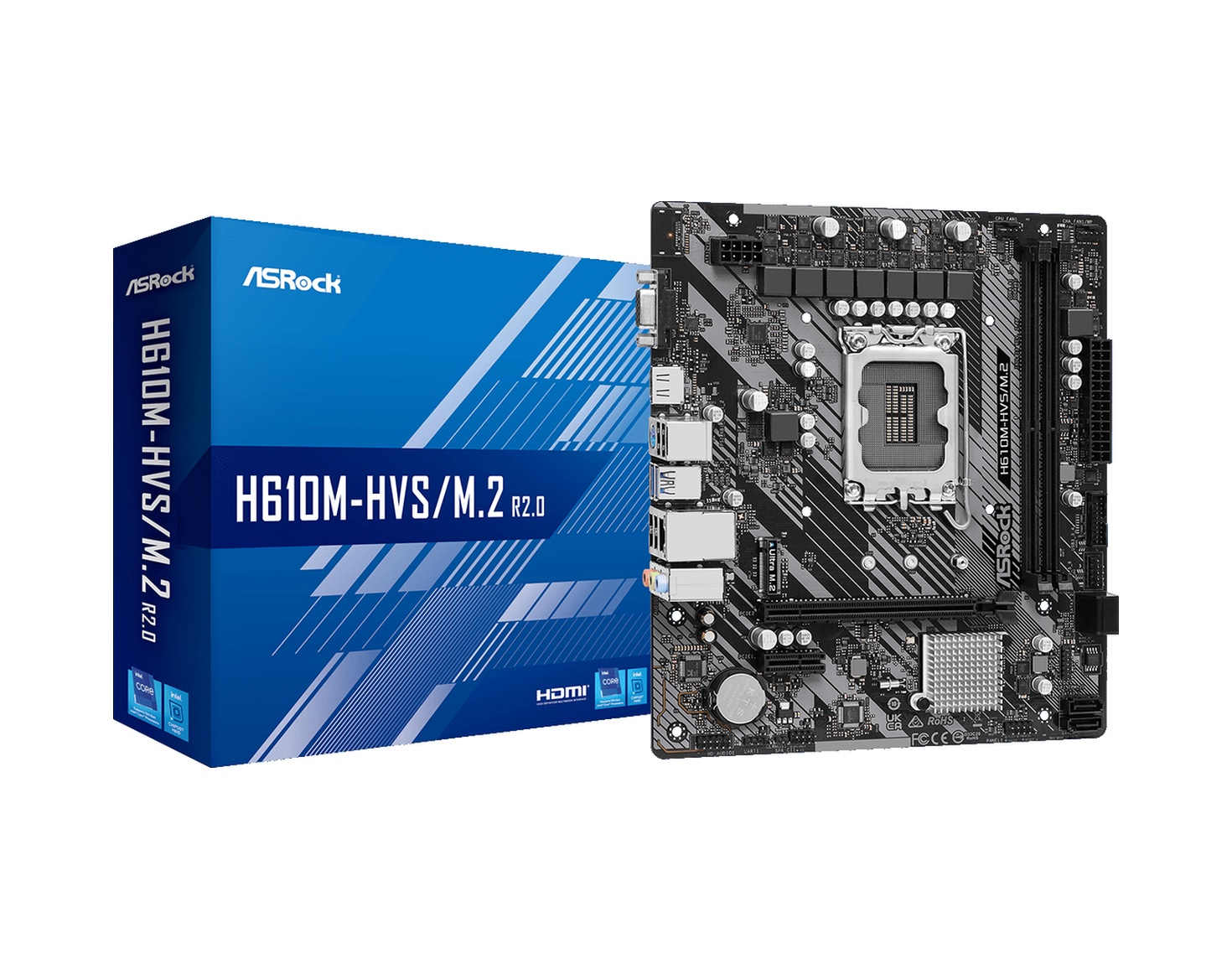 Asrock H610M-HVS/M.2 R2.0 Intel H610 3200 MHz DDR4 Soket 1700 mATX Anakart