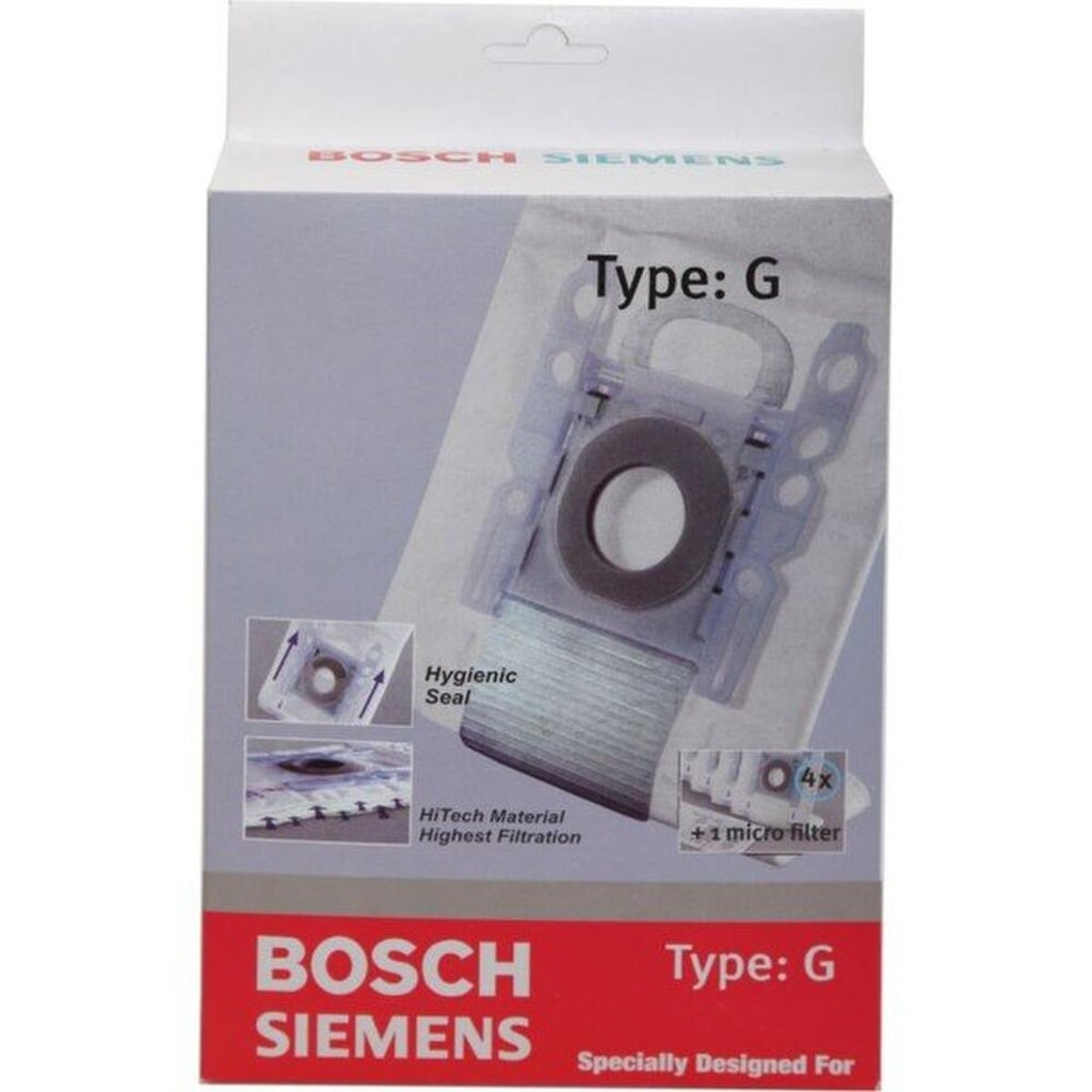 Bosch Uyumlu Siemens Typ G Toz Torbası 4 Adet + 1 Adet Micro Filtre