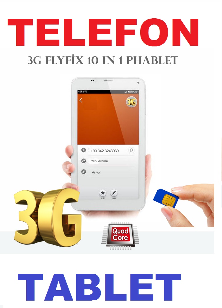 Concord SmartPad Phablet   24Gb  7” 3G Telefon Özellikli Tablet