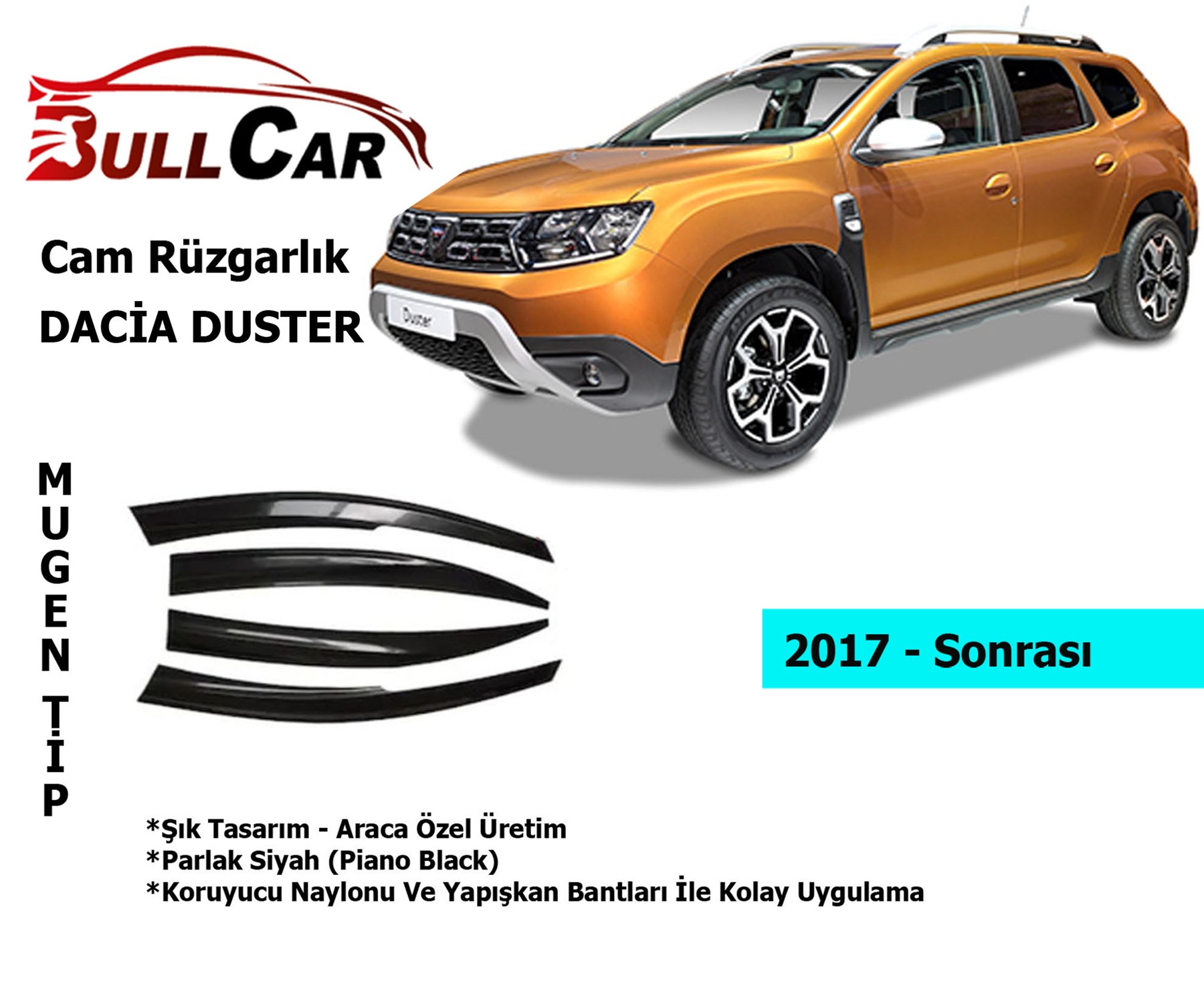 Dacia Duster Cam Rüzgarlık 2017 Sonrası