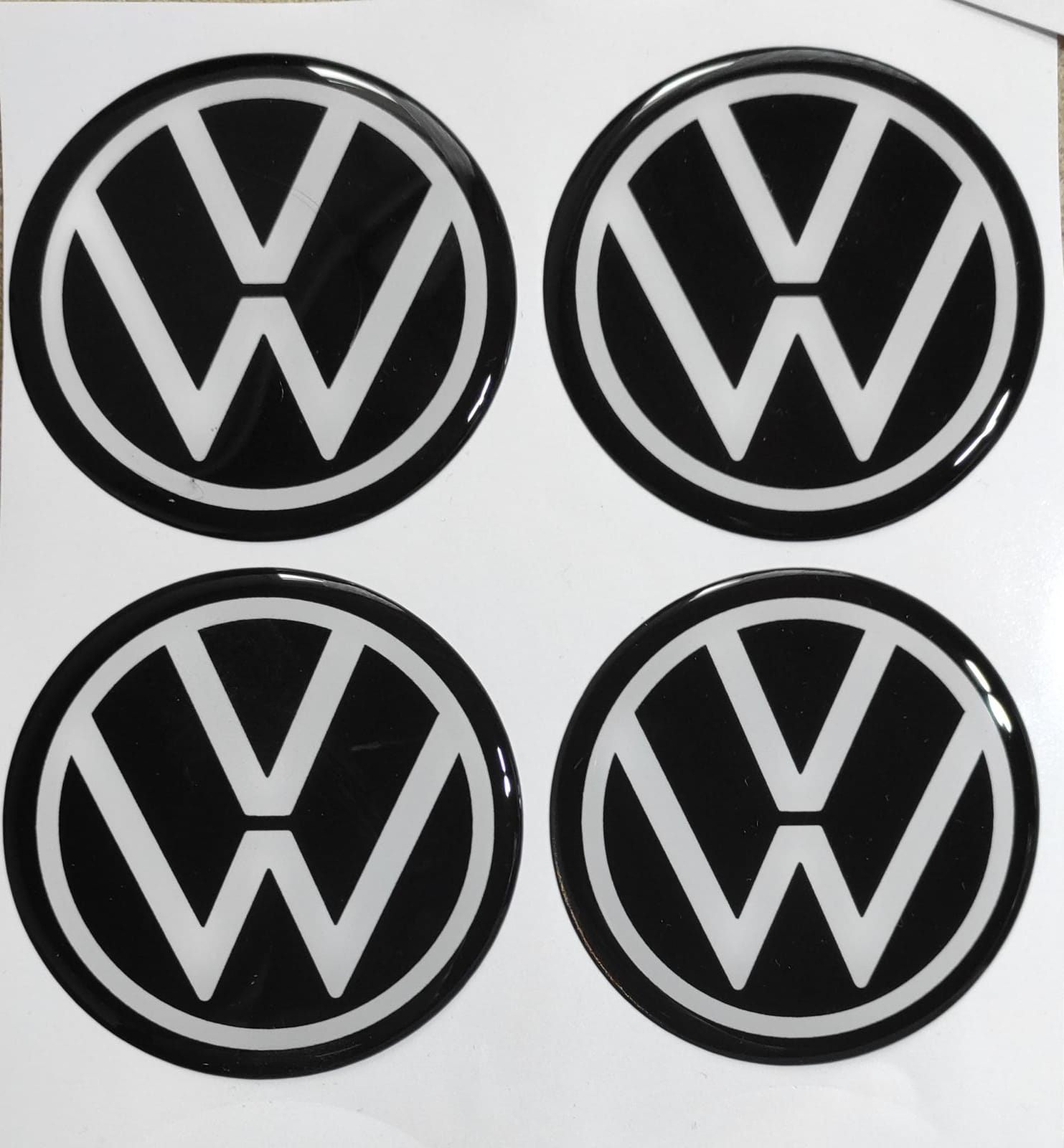 Volkswagen Vw Plasto Damla Yapıştırma Jant Göbeği 4'Lü 75 Mm