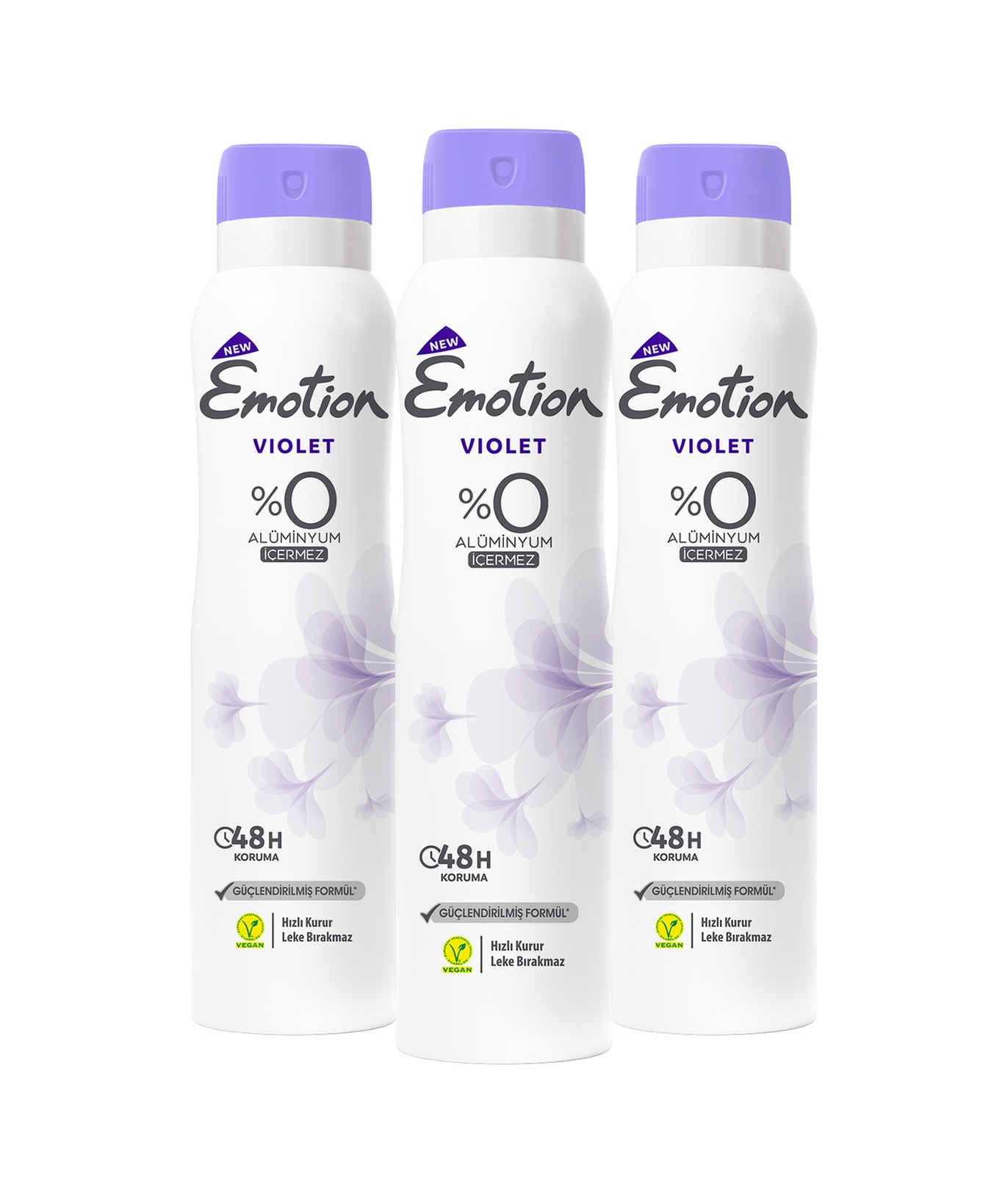 Emotion Violet Kadın Sprey Deodorant 150 ML x 3