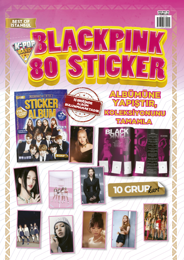 Kore Pop Band Blackpınk 80 Stıcker