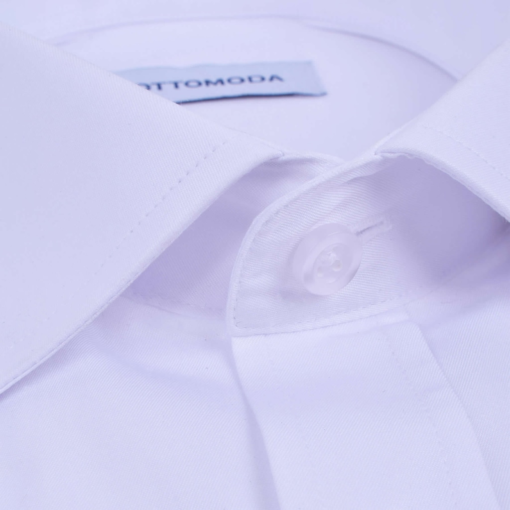 Erkek Beyaz Kısa Kollu Düz Regular Fit Gömlek-Ot-Cp-21021