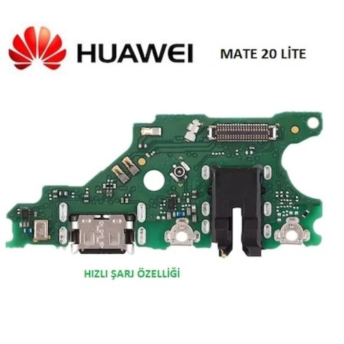 Tıklakap Huawei Uyumlu Mate 20 Lite Şarj Kulaklık Soket Mikrofon Bordu
