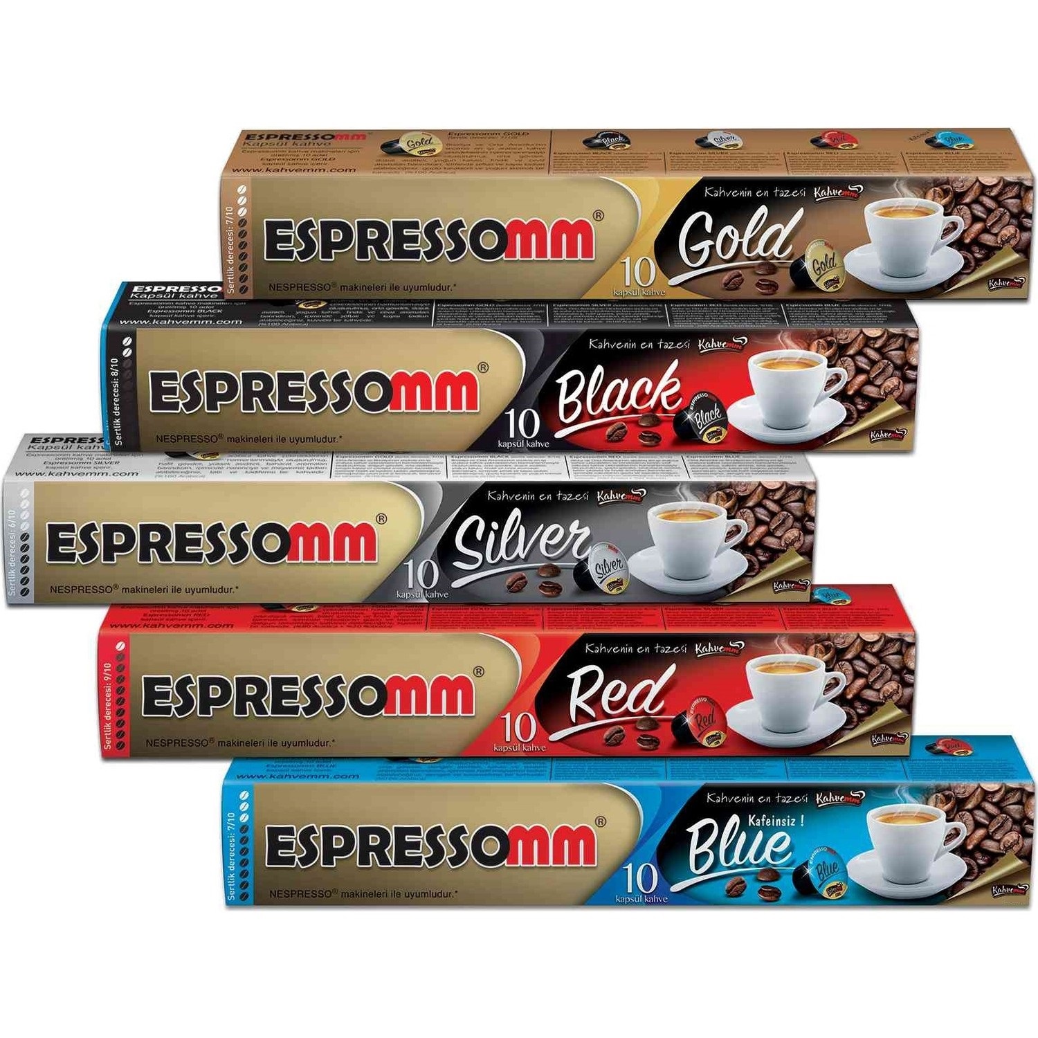 Espressomm Nespresso Uyumlu Karışık Kapsül Kahve 50 Adet