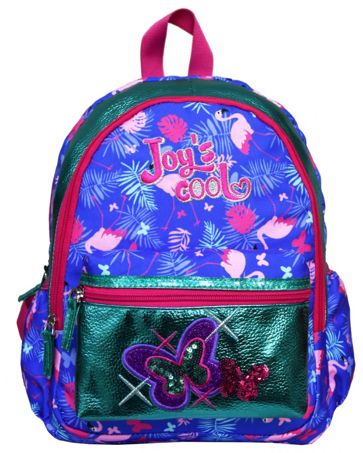 Joy's Cool Pullu ve Simli Kız Çocuk Anaokulu Çantası -kelebek İşl