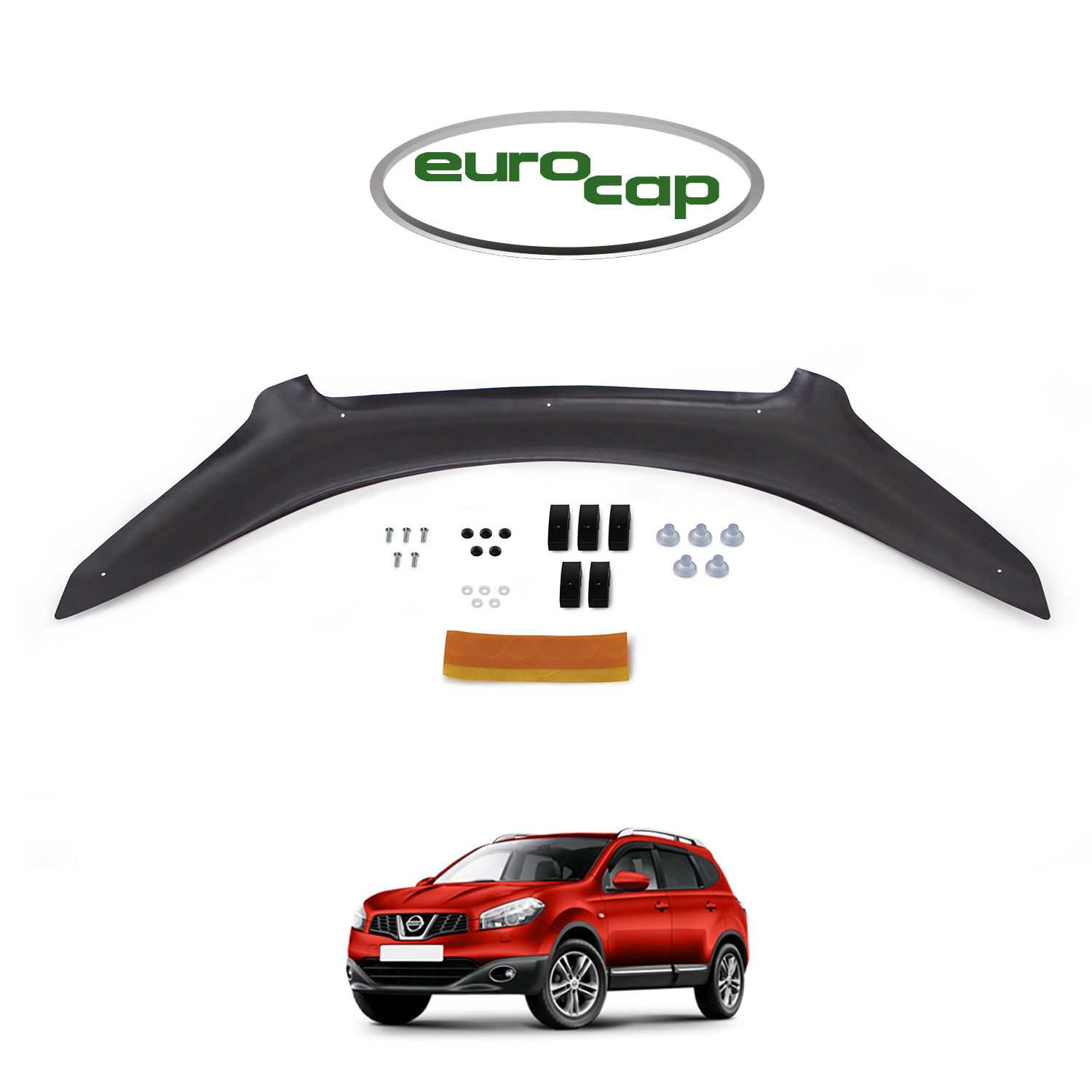 Eurocap Nissan Qashqai Ön Kaput Maskesi Koruma Rüzgarlığı Deflek N11.22973