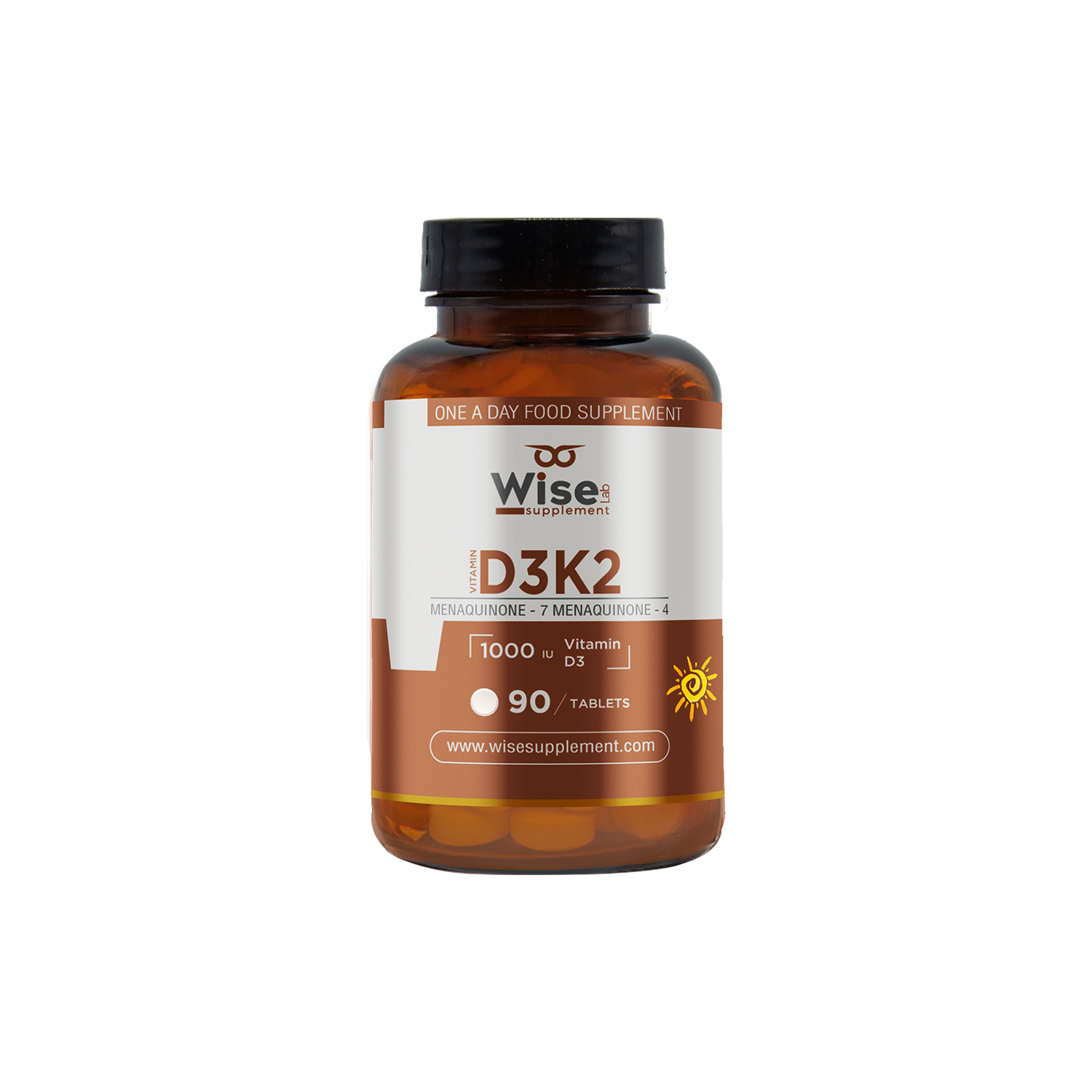Wiselab Vitamin D3 K2 90 Tablet