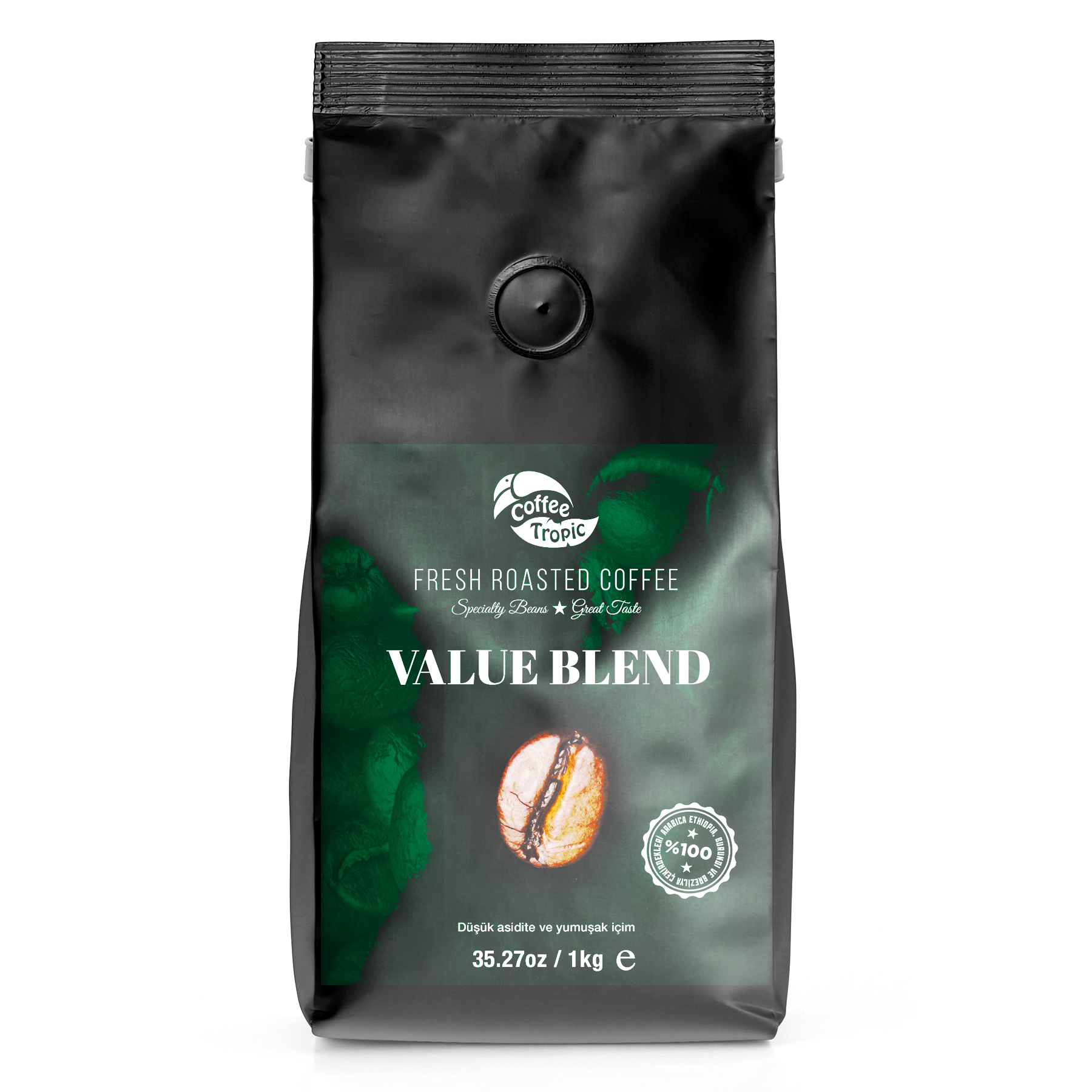 Coffeetropic Value Blend Çekirdek Kahve 1 KG