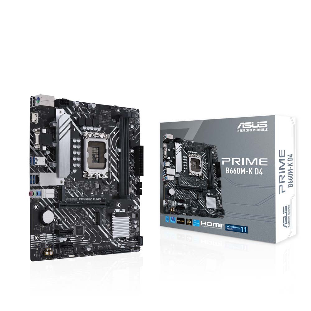 Asus Prime B660M-K D4 Intel B660 5333 MHz (OC) DDR4 Soket 1700 mATX Anakart