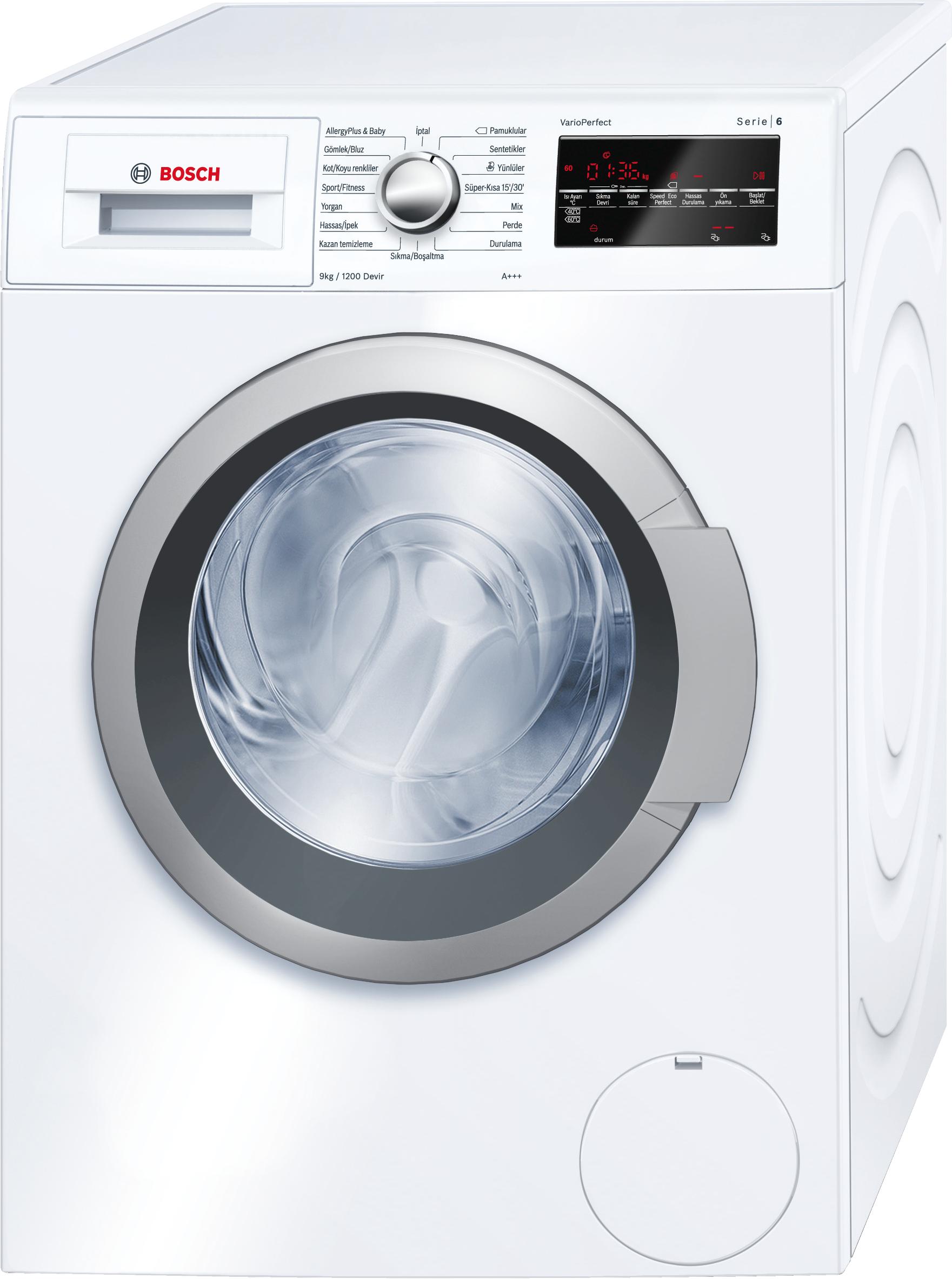 Bosch WAT24480TR A+++ 1200 Devir 9 KG Çamaşır Makinesi - Beyaz
