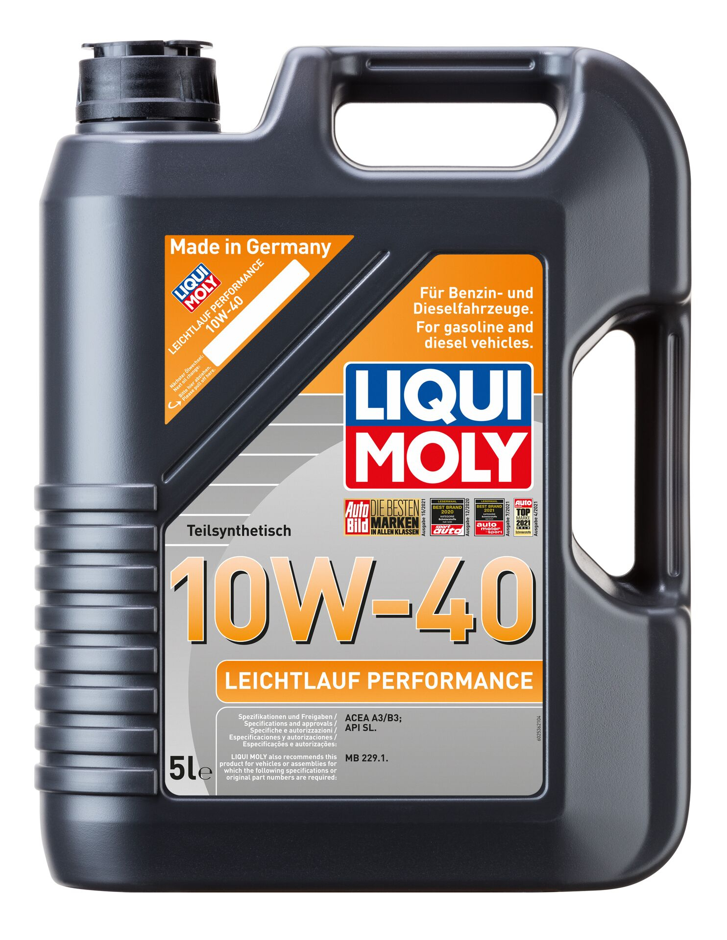 Liqui Moly Leichtlauf Performance 10W-40 2536 Motor Yağı 5 L