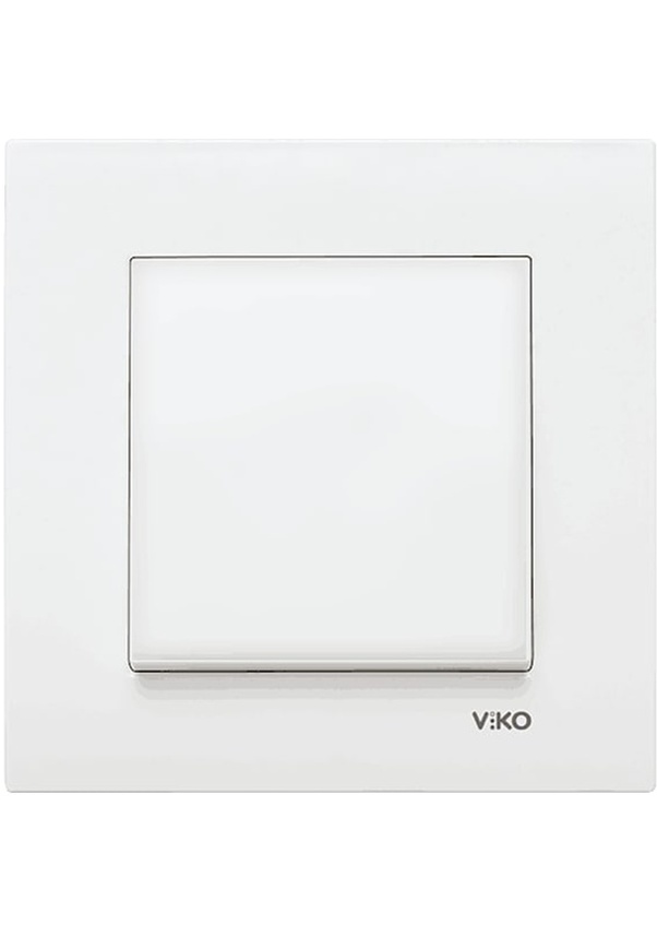 Viko 90967001 Kare Beyaz Çerçeveli Anahtar