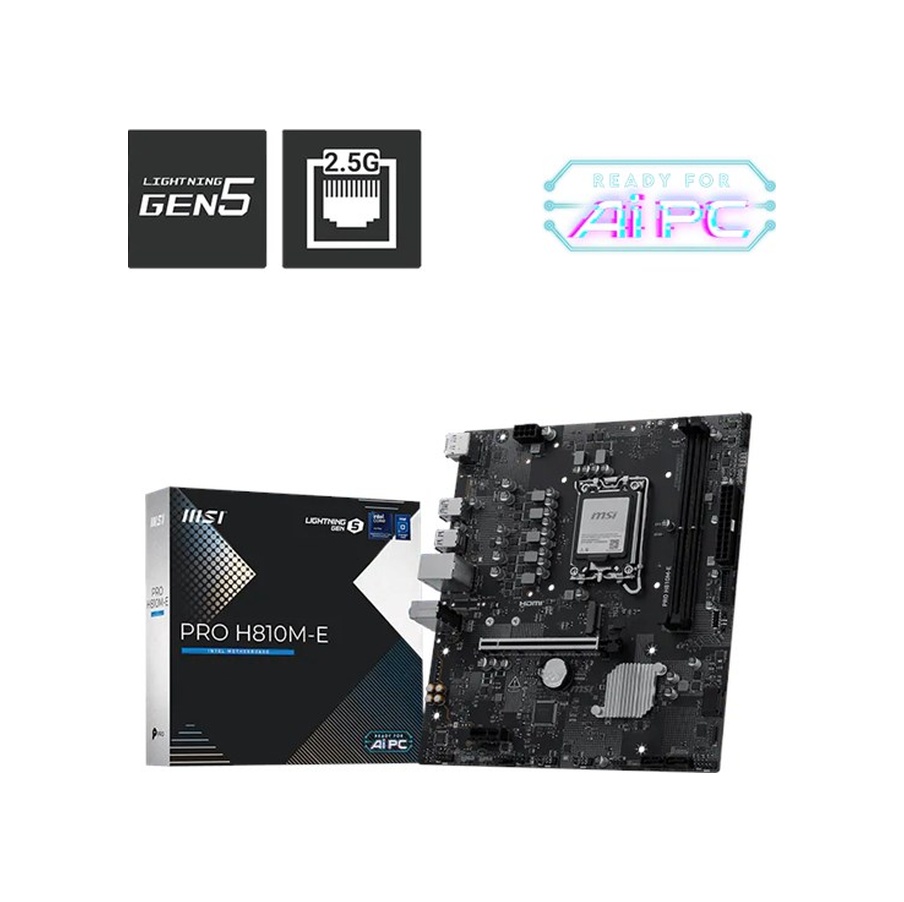 Msı Pro H810m-e Ddr5 1851p Hdmi Dp