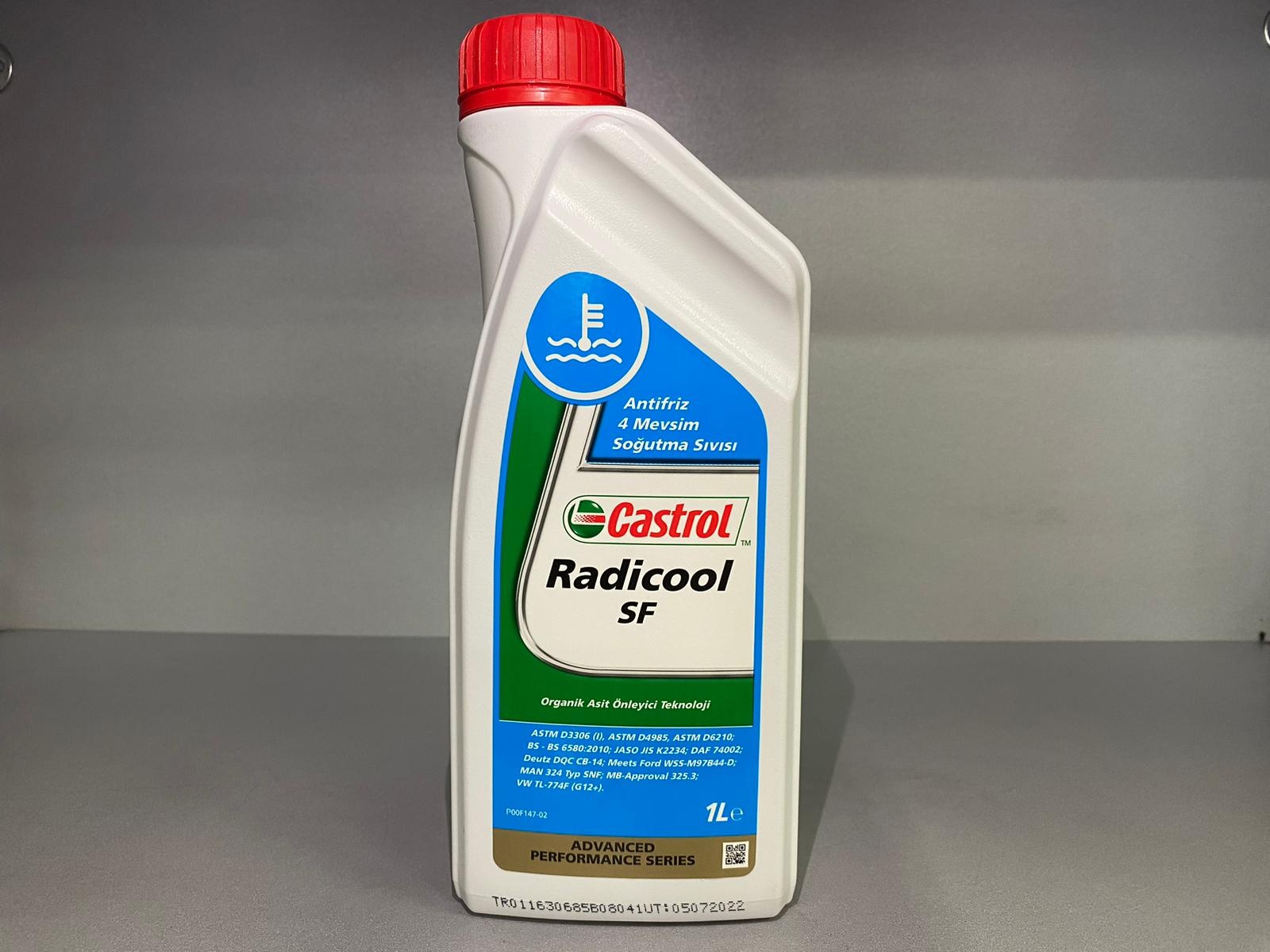 Castrol Radicool Sf Konsantre Kırmızı Antifriz 1 Lt - 2022 Üretim