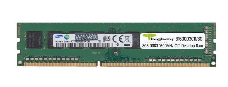 Bigboy B1600D3C11  8 GB DDR3 1600 MHz CL11 Masaüstü Ram