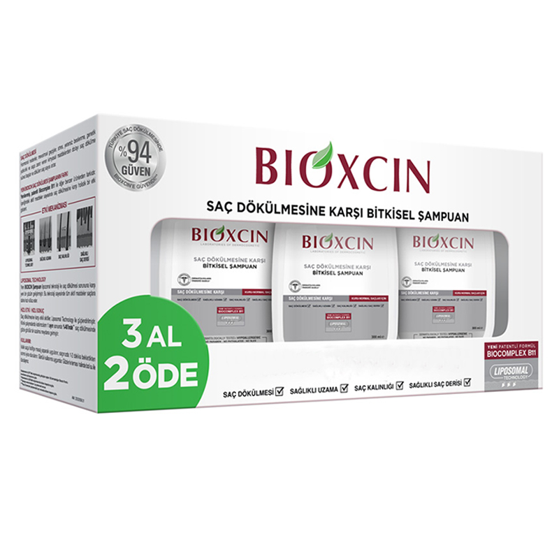 Bioxcin Genesis Yağlı Saçlar için Şampuan 3 x 300 ML
