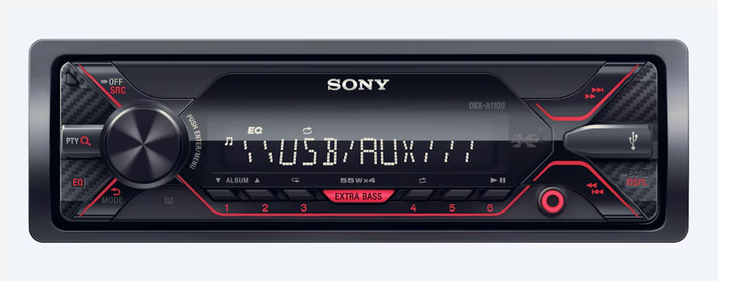 Sony Dsx-A110U Oto Teyp Usb+Aux+4 55W Ses Çıkış