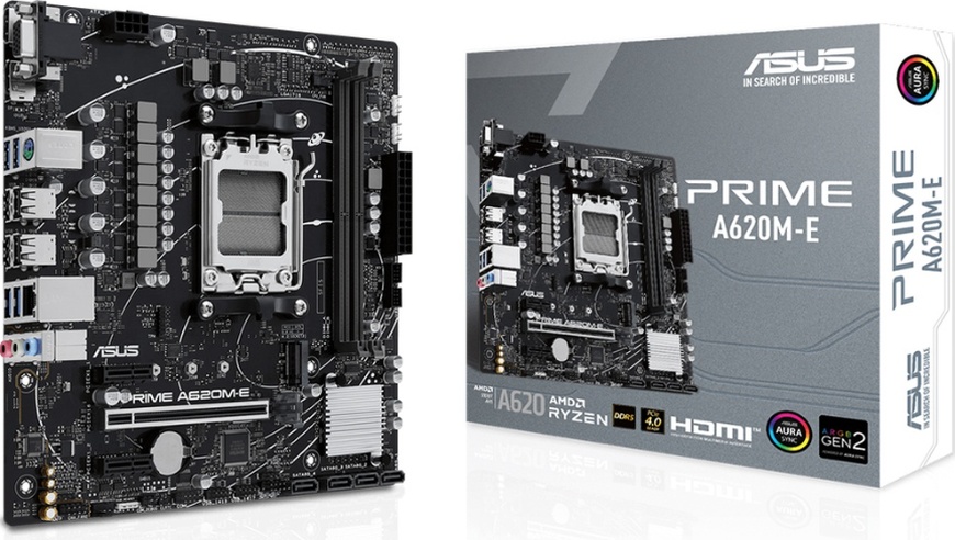 Asus Prime A620M-E-CSM AMD A620 AM5 Soket 6400 OC MHZ DDR5 mATX Anakart