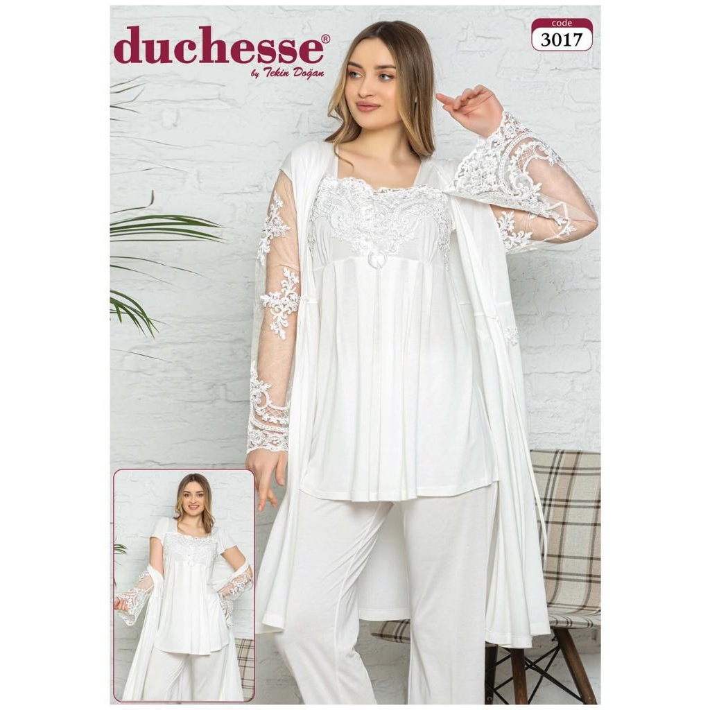 Duchesse 3017 Hamile Lohusa Pijama Sabahlık Takım