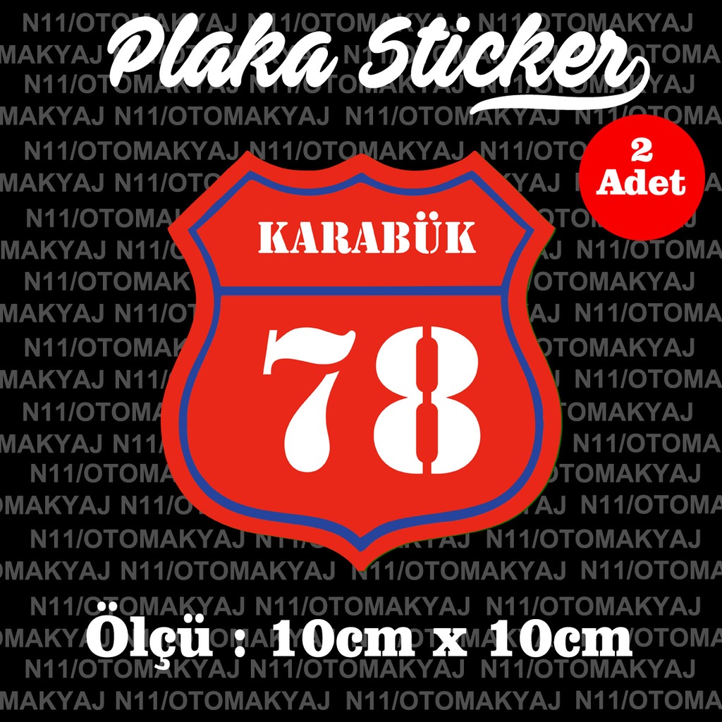78 Karabük İl Şehir Plaka Sticker Futbol Spor Kulüb