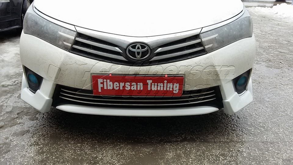 Toyota Corolla Uyumlu Ön Tampon Lip (sag-sol) ---fibersan Tuning