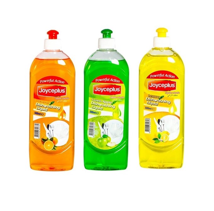 Joyceplus Portakal Kokulu + Limon Kokulu + Yeşil Elma Kokulu Elde Sıvı Bulaşık Deterjanı 3 x 500 ML