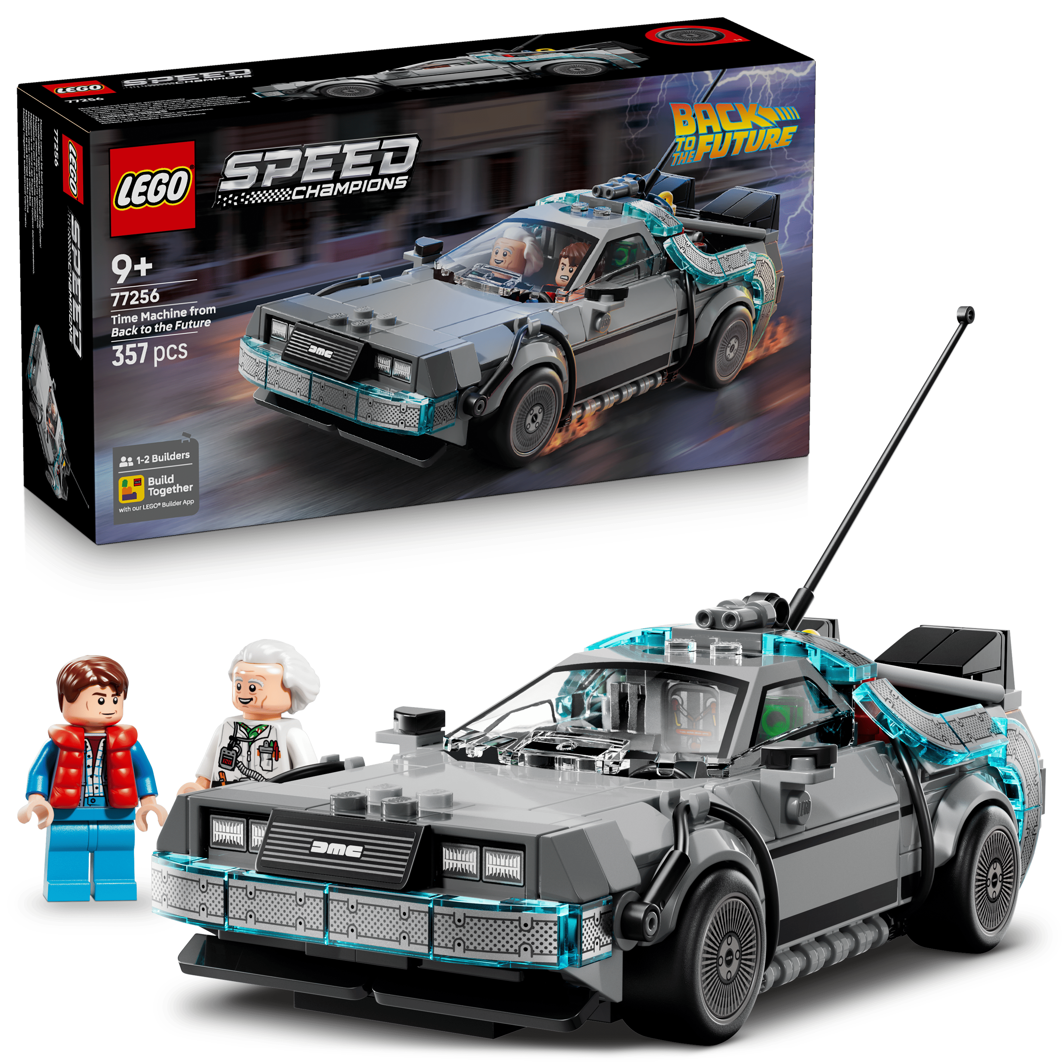 LEGO® Speed Champions Geleceğe Dönüş’ten Zaman Makinesi 77256 -9 Yaş ve Üzeri Çocuklar için Yaratıcı Oyuncak Yapım Seti (357Parça) ürün görseli