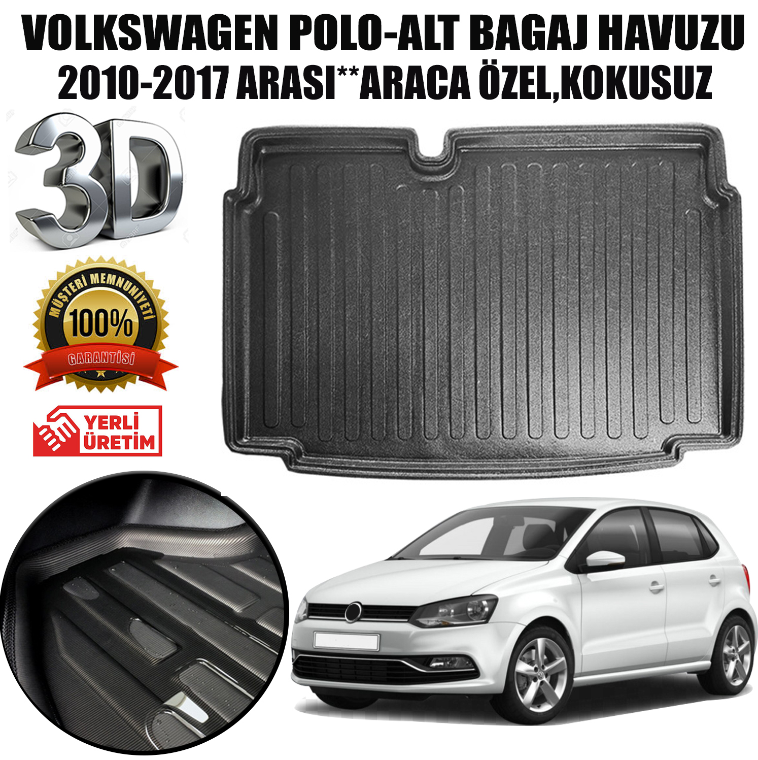 Volkswagen Polo Bagaj Havuzu Alt Bagaj 2010-2017 Arası