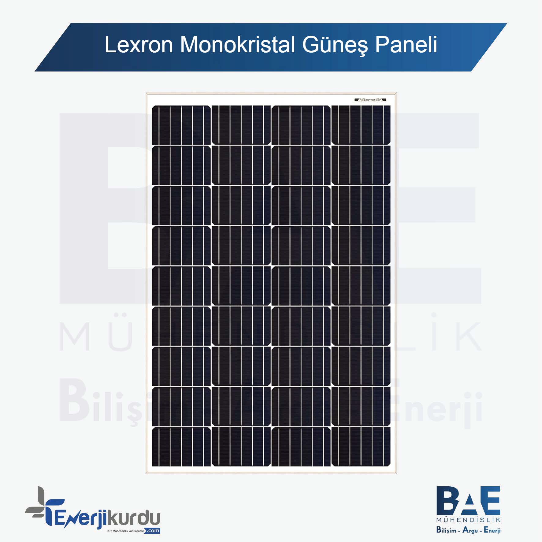 Lexron 150 W Monokristal Güneş Paneli