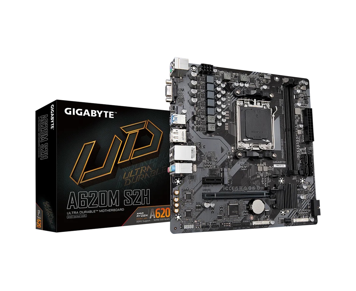 Gigabyte A620M S2H AMD A620 6400 MHz (OC) DDR5 Soket AM5 mATX Anakart