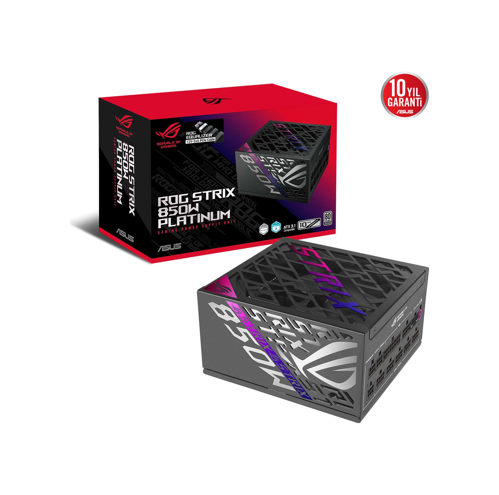 Asus Rog Strix 850w Platinum Rog Equalizer Power Supply Akak92asu0059