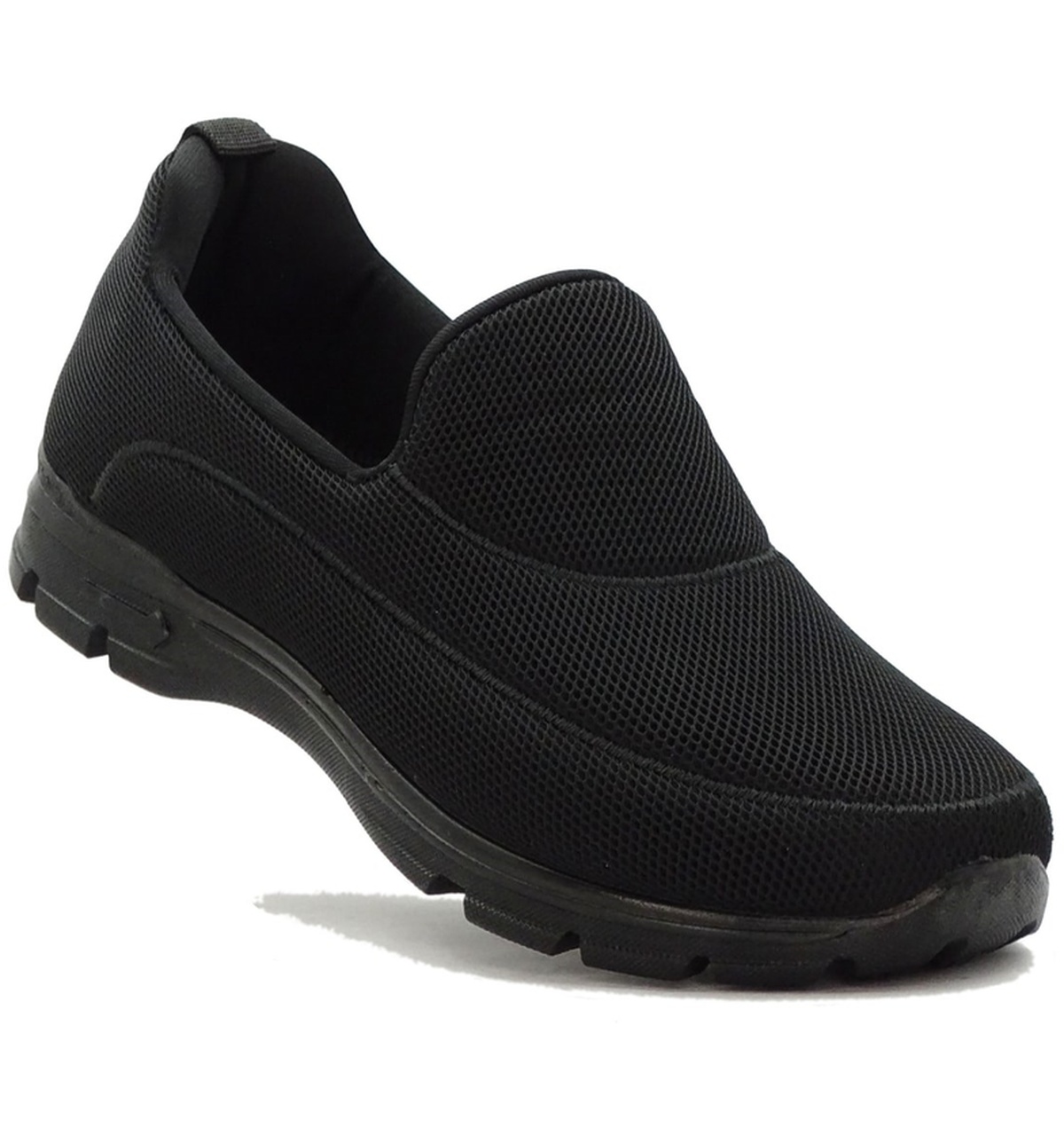 Letao LXT1001 Aqua Bağcıksız Likralı Rahat Günlük Erkek Ayakkabı - Siyah